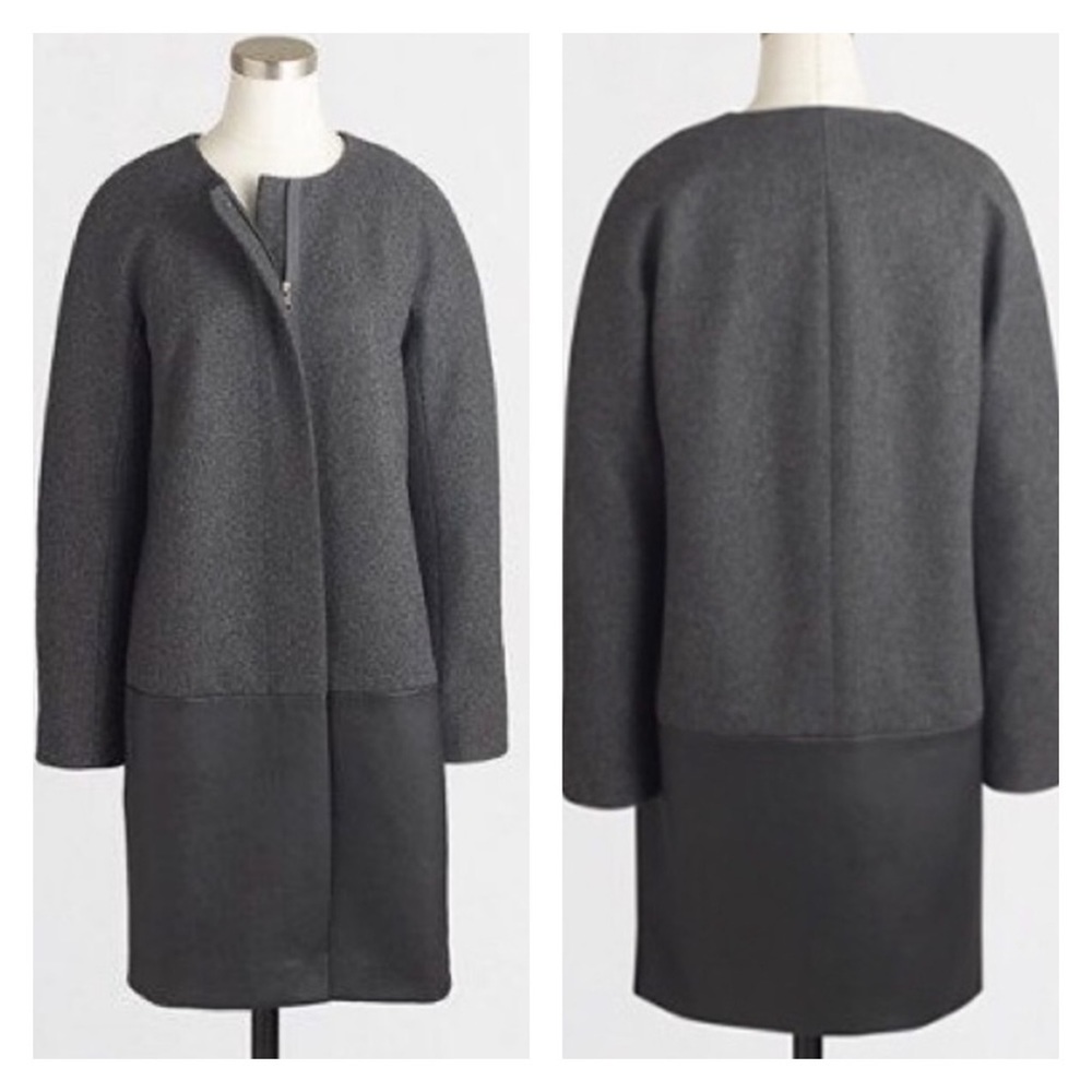 J.Crew Collarless Coat